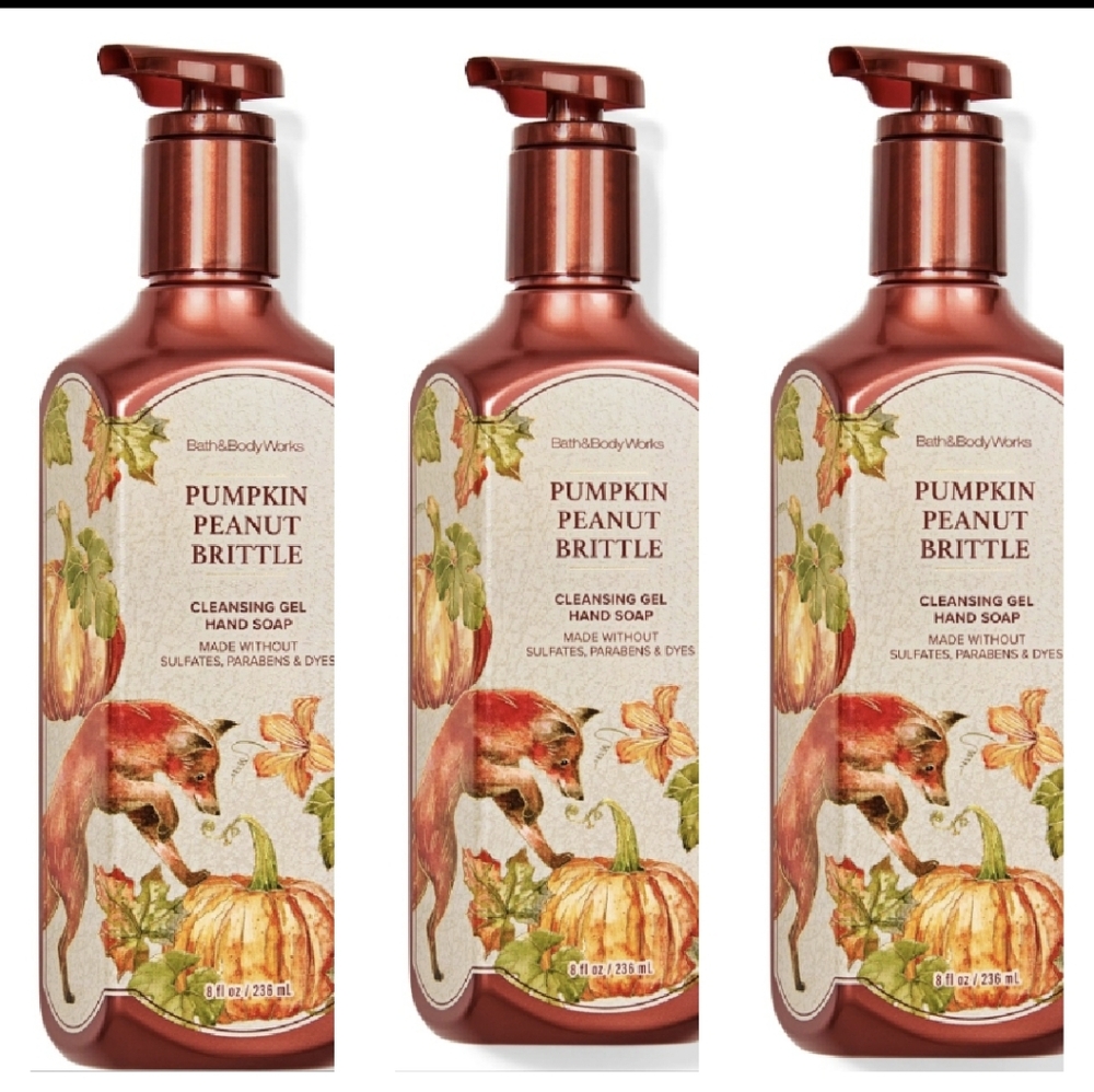 Bath & Body Works Pumpkin Peanut Brittle Hand Soap - Warm Orange